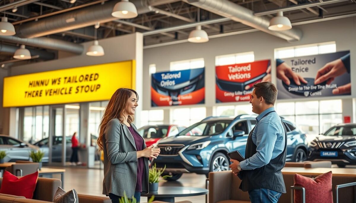 personalized messaging in dealership environment